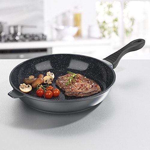 Bratoni Pfanne Geschmiedet Aluminium mit Hitzekontrolle und 3-fach ILAG ULTIMATE Antihaftbeschichtung (32 cm)