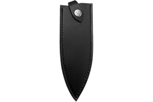 Aibote Porte-fourreau de Gaine de Couteau en Cuir avec Boucle de Ceinture pour Couteaux de Cuisine de Chef sac de Poche étui Tactique pour Couteau de Chasse à Lame Fixe (D)