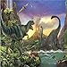 Produktbild Hojuan Dekoration 3D Tapete Hintergrundbild Walllpaper Custom 3D Wallpaper Vulkanausbruch Wald Jurassic Dinosaur World Kinder Zimmer Freien Hintergrund Wand Wandmalerei Fresko mural 350cmX260cm