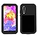 Produktbild Simicoo Huawei P20 Pro Hülle anti sratch Hybrid Aluminium Metall Stoßfest Schutz Bumper Militär starkes Silikon Schraube Gorilla Glas wasserdicht staubdicht stoßen Heavy Duty Schutz Handyhülle Gehäuse Stoßfest Outdoor hartes Hard Tasche für Huawei P20 pro (P20 Pro, Black)
