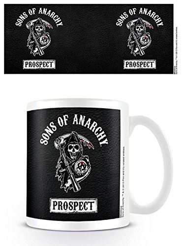 Pyramid International Sons Of Anarchy MG23294 - Taza de cerámica Prospect, color blanco y negro