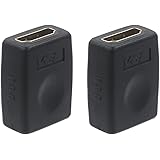 VCE HDMI Coupler 3D 4K HDMI Female to Female Extension Adapter 2 Pack