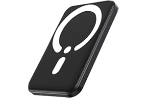 KIPYRI Inalámbrico Power Bank, Magnético Batería Externa 10000mAh para iPhone, Cargador Inalámbrico 20W Cargador Carga Rápida, Bateria Portatil Powerbank para iPhone 17 16 15 14 13 12 Pro MAX Galaxy Android