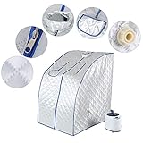 sauna a vapor portatil leudine Equipo de ocio: la mitad del agua en el tanque se puede utilizar durante 30 a 40 minutos. Equipado con dos cremalleras que te permiten leer o utilizar tu teléfono, sostener el bolsillo del mando y abrir el cuello para disfrutar del aire fresco de la sauna.