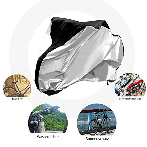 Duomishu Fahrradabdeckung wasserdichte und staubdichte Fahrradschutzhülle für Mountainbike und Rennrad - 4