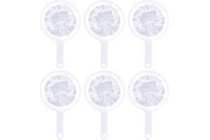 Bofanze 6 Pièces Tamis Fin en Nylon,Filtre à Mailles Fines en Plastique en Maille 80/100/120/200/300/400,Fin Filtres en Nylon Cuisine Plastique Tamis Passoire Domestique pour Jus,Lait,Café
