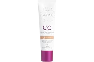 ‎LUMENE LUMENE CC Cream Color Correcting Cream Foundation | LSF 20 | Mittlere Deckkraft | Leicht und reich an Antioxidantien | Spendet Feuchtigkeit und reduziert Rötungen | Für alle Hauttypen | Vegan | Mittel
