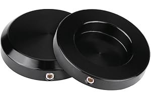 KEENSO 2Pcs Motorcycle Fork Cap Cover, Motorcycle CNC Black Billet Front Fork Cap Axle Caps for Victory Cross Country Highball beauty care