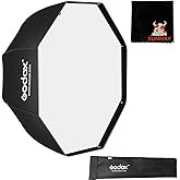 GODOX 120 cm / 47.2in Portatile Softbox Ottagonale Ombrello Riflettore per Studio Photography Speedlite Flash