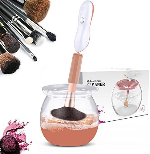 makeup brush cleaners and Drier Machine, Automatic Completely Clean in Seconds and Dry in 360 Rotation with 8 Rubber Holders, Suit for All size Makeup Brushes by VIKILY