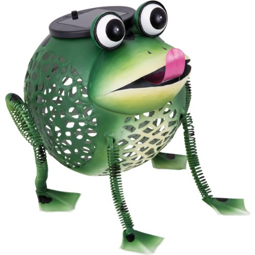 insatech LED Solar Solarleuchte Metallfigur FROSCH Solarfrosch Froschleuchte Gartenleuchte