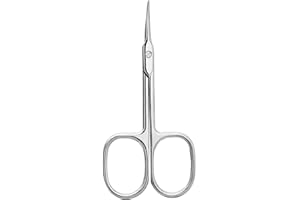 HUATEEN Nagelschere Set Professional,Maniküre Werkzeuge aus Rostfreiem Edelstahl Gebogene Spitze für Fussnägel & Fingernägel Sanfter Nagelhautentferner & Hautschere für Baby & Sensitive Haut