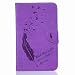 Produktbild Handyhülle Samsung Galaxy Tab J (7.0) Hülle Tasche, Ougger Beutel Briefhülle Tasche Bumper Schale Schutzhülle PU Leder Weich Magnetisch Stehen Silikon Haut Flip Case Cover mit Kartenslot, Traum Feder Lila