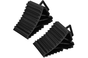 Haofy 2 Piezas Cuñas con Mango de Plástico Calzos de Ruedas Antideslizante Cuñas de Freno Colgante para Coche