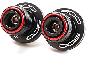 LLIDFONK Für Kawasaki Z900 Z 900 Z900RS Z900SE Z900ABS Z900 RS SE ABS 2017-2024 2025 Aluminium M8 Motorradzubehör Schwinge Spulen Schieber Stand Schrauben (Rot)