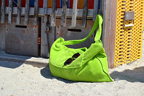 Strandtasche oder Strandtuch Beachbag Kiwi Gartenliege Strandliege Liegenbezug mit Taschen und Nackenöffnung für Nackenrolle ! Das Original ! - 8