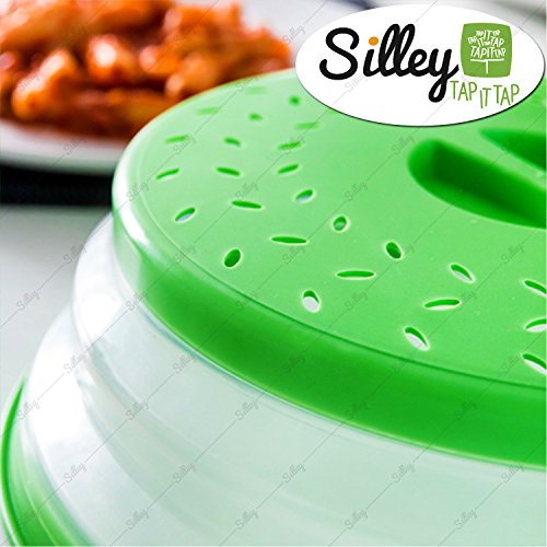 silley® Mikrowellenuhr, ausziehbar & # x2605; Deckel faltbar für Mikrowelle – minimaler Platzbedarf. – Spülmaschinenfest - 6