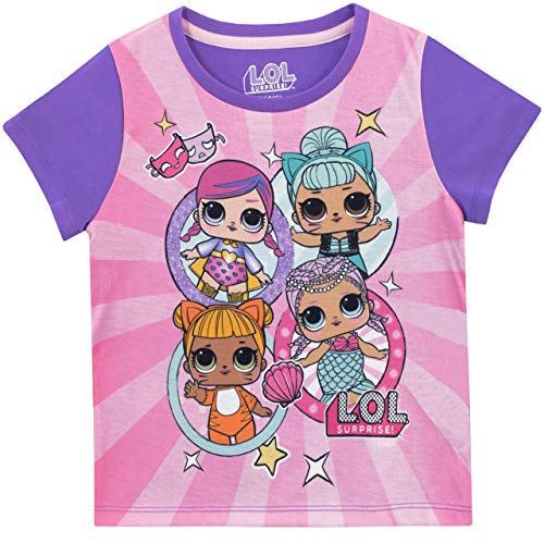 Lol Surprise Pijamas de Manga Corta para niñas Dolls Rosa 11-12 Años