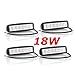 Produktbild Miracle 4 X 18W LED Scheinwerfer Arbeitsscheinwerfer (90-Grad) Offroad Zusatzscheinwerfer 18W Car LED Work Light Auto Arbeitsleuchte Offroad Zusatzscheinwerfer 12V 24V IP67 Schwarz ATV SUV 4WD