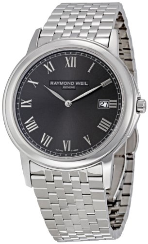RAYMOND WEIL MEN'S 39MM STEEL BRACELET & CASE SWISS QUARTZ WATCH 5466-ST-00608