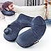 Produktbild Reisekissen Knopfdruck Aufblasbares Nackenkissen Extra Weiches, Kmall U-förmiges Reise-Nackenkissen Tragbare Nackenstützen, Nackenhörnchen auf Flugzeug, Auto und Zug