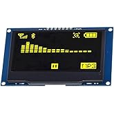 Hailege 2,42" SSD1309 128x64 OLED Display Modul 2,42 Zoll 7 Pin OLED LCD Display Modul (SPI Gelb)