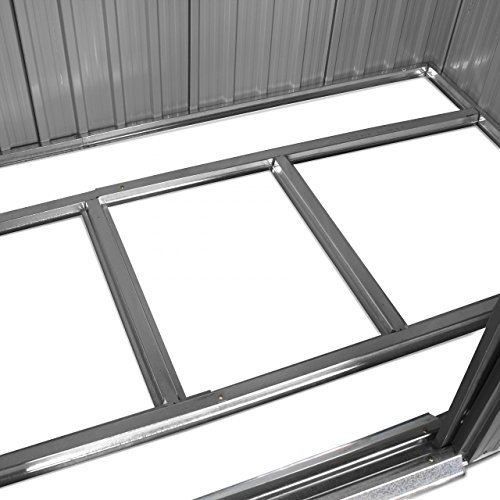 Rotfuchs Metall-Gerätehaus 194 x 121 cm Geräteschuppen Garten Schuppen Gartenhaus inklusive Fundament - 4