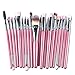 Make Up Brush, FEITONG 20pcs/set Makeup Brush Set tools Make-up Toiletry Kit Wool Make Up Brush Set (Pink)