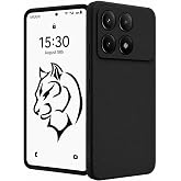 URUCHI Poco X6 Pro ile Uyumlu Kılıf, İ&ccedil;i Kadife Kaplamalı İnce Sıvı Silikon Kapalı Kamera Tam Koruma Yumuşak Silikon Kapak, S