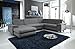 Produktbild Dreams4Home Polstersofa 'Spike', Sofa, Wohnzimmer, braun, grau, Ottomane, Longchair, optional mit Schlaffunktion, Schlaffunktion:mit Schlaffunktion
