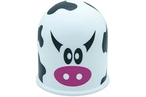 THE COUPLING CAPS Tassorm Schutzkappe Anhängerkupplung AHZV Kuhflecken Kuhmuster Kuhfell Kuh Cow weiß