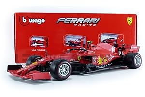 Bburago - Auto in Miniatura da Collezione Ferrari SF 1000 GP di Austria 2020 di Leclerc 16 Scala 1/18 Lunghezza 30cm