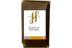 Hides Fine Foods - Dark Brown Soft Sugar 1kg - GMO - Free - Suitable for Vegetarians - Baking - Cookies - Caramel - Pies - Brownies - Desserts - Cooking
