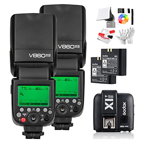 2 Set Godox Ving V860II-S Blitzgeräte 2.4G GN60 TTL HSS 1/8000s Kamera Flash Speedlite mit Godox X1T-S Auslöser Sender, Akku und Pergear Reinigung Set/Farbfilter/Mini Softbox für Sony DSLR Cameras(Multi Interface Shoe) A77II A7RII A7R A58 A99 ILCE6000L 2 Set Godox Ving V860II-S Blitzgeräte 2.4G GN60 TTL HSS 1/8000s Kamera Flash Speedlite mit Godox X1T-S Auslöser Sender, Akku und Pergear Reinigung Set/Farbfilter/Mini Softbox für Sony DSLR Cameras(Multi Interface Shoe) A77II A7RII A7R A58 A99 ILCE6000L Bilder