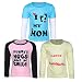 Goodway Pack of 3 Girls Full Sleeve Colour T-Shirts Mom & Dad Theme-1 RS.649.00
