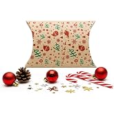 18x20 Christmas Themed Pillow Model Gift Box (Set of 2)