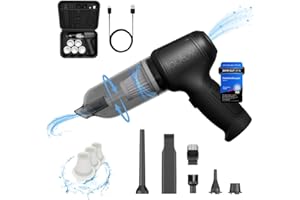 LAUTUX Turbotastic Pro 3-in-1 Handheld Vacuum Cleaner Standard Set: Powerful Vacuum Cleaner with Power Mode, Compressed Air and Vacuum Function, 2 Year Warranty Including Filter - Ideal for Home, Garden and