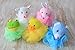 Childrens Character Bath Scrunchie / Ball / Mesh Sponge (Cotton Animal, Green)