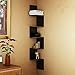 Artesia Brown Wooden Zigzag Corner Wall Mount Shelf Unit RS.1749.00