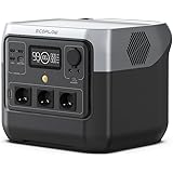 ECOFLOW Centrale Elettrica Portatile RIVER 2 Pro, Batteria LiFeP04 da 768 Wh, Ricarica rapida in 70 min, 3 prese CA da 800 W,