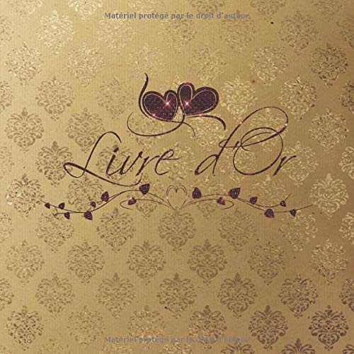 Télécharger Livre d'Or: Livre d'or mariages, pacs, retraites, anniversaires, noces, baby shower... | or et rouge Gratuit