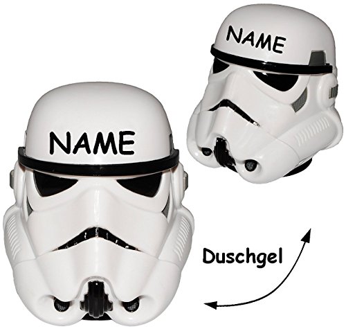 Badeschaum & Duschgel - " Star Wars / Figur - Stormtrooper " - Badegel - Geschenkset - Kinder / Jungen - Luke Skywalker Starwars - Shampoo - Badewannenspielzeug - Badewanne / Dusche - Duschset - Badezimmer