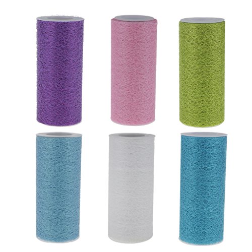 Tüll Rollenspule Tutu für Kleidung Deko Hochzeit Party 6in X 10yd – Lila - 8