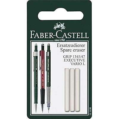Faber-Castell 131596 – Gomme de rechange pour porte-mine Grip 1345/1347, Lot de 3