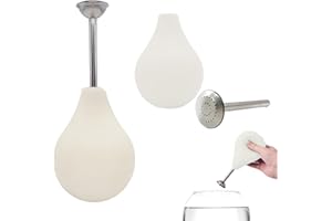 URROMA White Sprinkler Ball Brauser, 1 Piece Ball Brause Sprinkler for Wet Felting Sprinkler Felting Equipment Wet Felting Tools Water Wet Felting Water Sprinkler Supplies