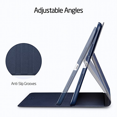 iPad Pro 10.5 Hülle, ESR® Auto aufwachen / Schlaf Funktion und Einstellbarem Blickwinkel Funktion Schutzhülle für iPad Pro 10.5 (Marineblau) - 6