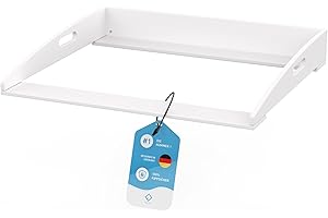 FLIPLINE Wickelaufsatz Hemnes HappyBaby weiß [85x75x13cm] für IKEA Hemnes Kommode - INKL. 2-Stufen-Sicherheit an Wand und Kom