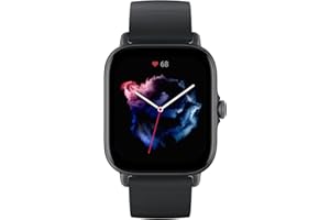 Amazfit GTS 3, 42 mm, Smartwatch Orologio Intelligente Fitness con Bluetooth, 150 Modalità di Allenamento con GPS, AMOLED , 5 ATM Impermeabile, Durata Batteria di 12 Giorni, Alexa Integrato, SpO2