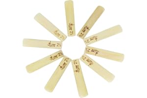 COZLYNX 10PCS Saxophone Reeds 2.5 Alto Sax Reeds Thinner Reed Tip Strength 2.5 for Saxophone Alto