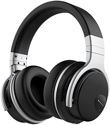 Mighty Rock E7 Active Noise Cancelling Headphones Bluetooth Headphones Over Ear with Microphone Hi-Fi Deep Bass Comfortable Protein Earpads Wireless Headphones, 30 Hours Playtime for Travel /Game /Music/Videos